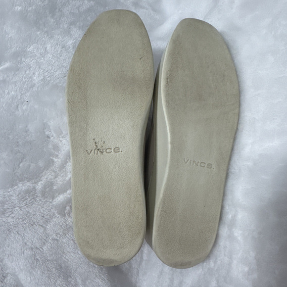 VINCE Saxon Slip On Platform Sneakers Shoes Womens Size 5.5M Bone Color - Picture 10 of 12